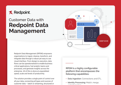 Customer Data with Redpoint Data Management